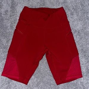 Biker shorts. Size small. Side pockets w zipper. High waisted.